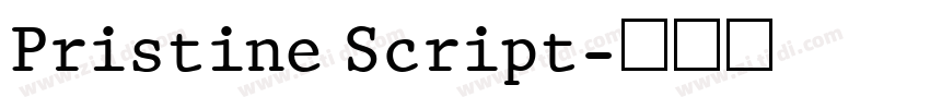 Pristine Script字体转换